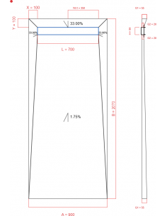 Showerlay Wiper 4 Way 900 X. . . 