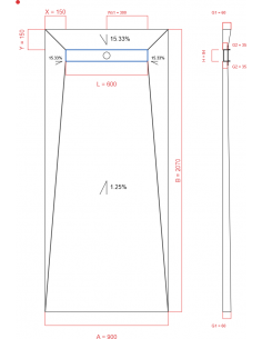 Showerlay Wiper 4 Way 900 X. . . 