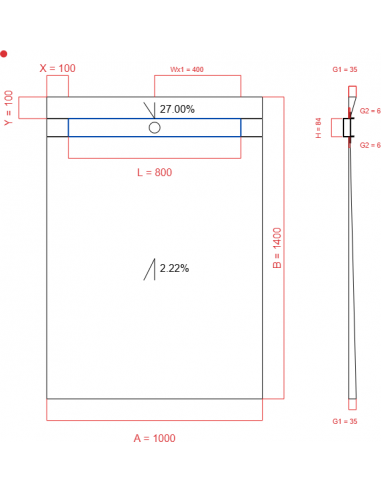 Showerlay Wiper 2 Way 1000 X 1400 Mm. . . 