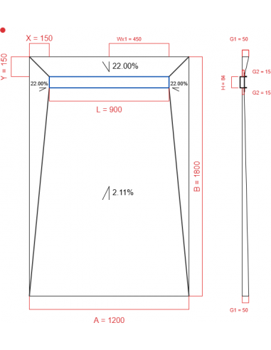 Showerlay Wiper 4 Way 1200 X 1800 Mm. . . 