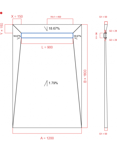 Showerlay Wiper 4 Way 1200 X 1800 Mm. . . 