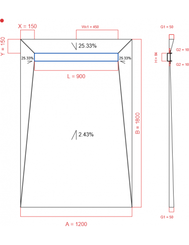 Showerlay Wiper 4 Way 1200 X 1800 Mm. . . 