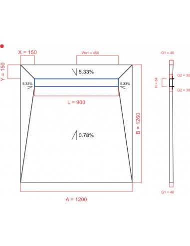 Showerlay Wiper 4 Way 1200 X 1260 Mm. . . 