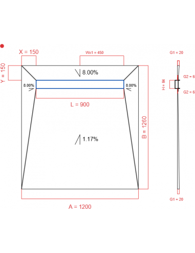 Showerlay Wiper 4 Way 1200 X 1260 Mm. . . 