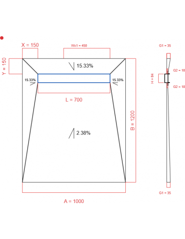Showerlay Wiper 4 Way 1000 X 1200 Mm. . . 