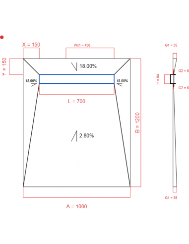 Showerlay Wiper 4 Way 1000 X 1200 Mm. . . 