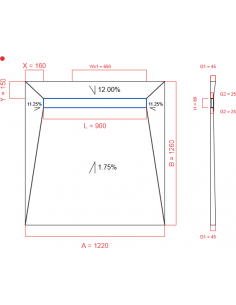 Showerlay Wiper 4 Way 1220. . . 