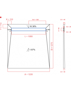 Showerlay Wiper 4 Way 1220. . . 