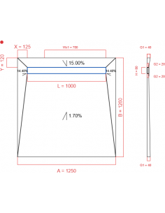 Showerlay Wiper 4 Way 1250. . . 
