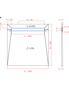 Showerlay Wiper 4 Way 1250. . . 