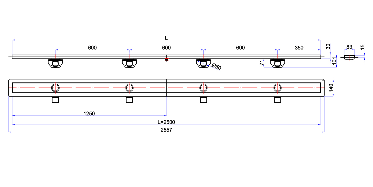 Td Drain 10 - 100