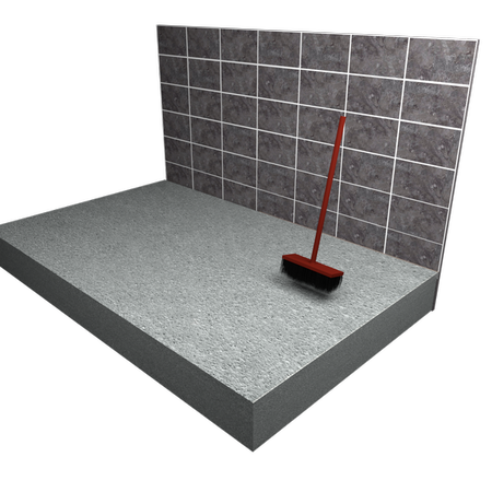 Wet - Room - Tray - In - Concrete - Floor - Step0