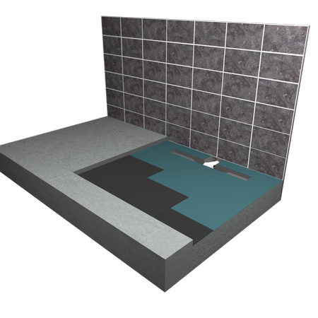 Wet - Room - Tray - In - Concrete - Floor - Step7